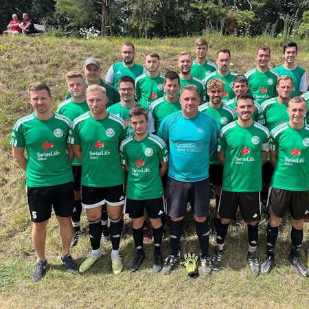 Das Bild zeigt den SV Schöneseiffen, der in die Kreisliga A aufgestiegen ist.