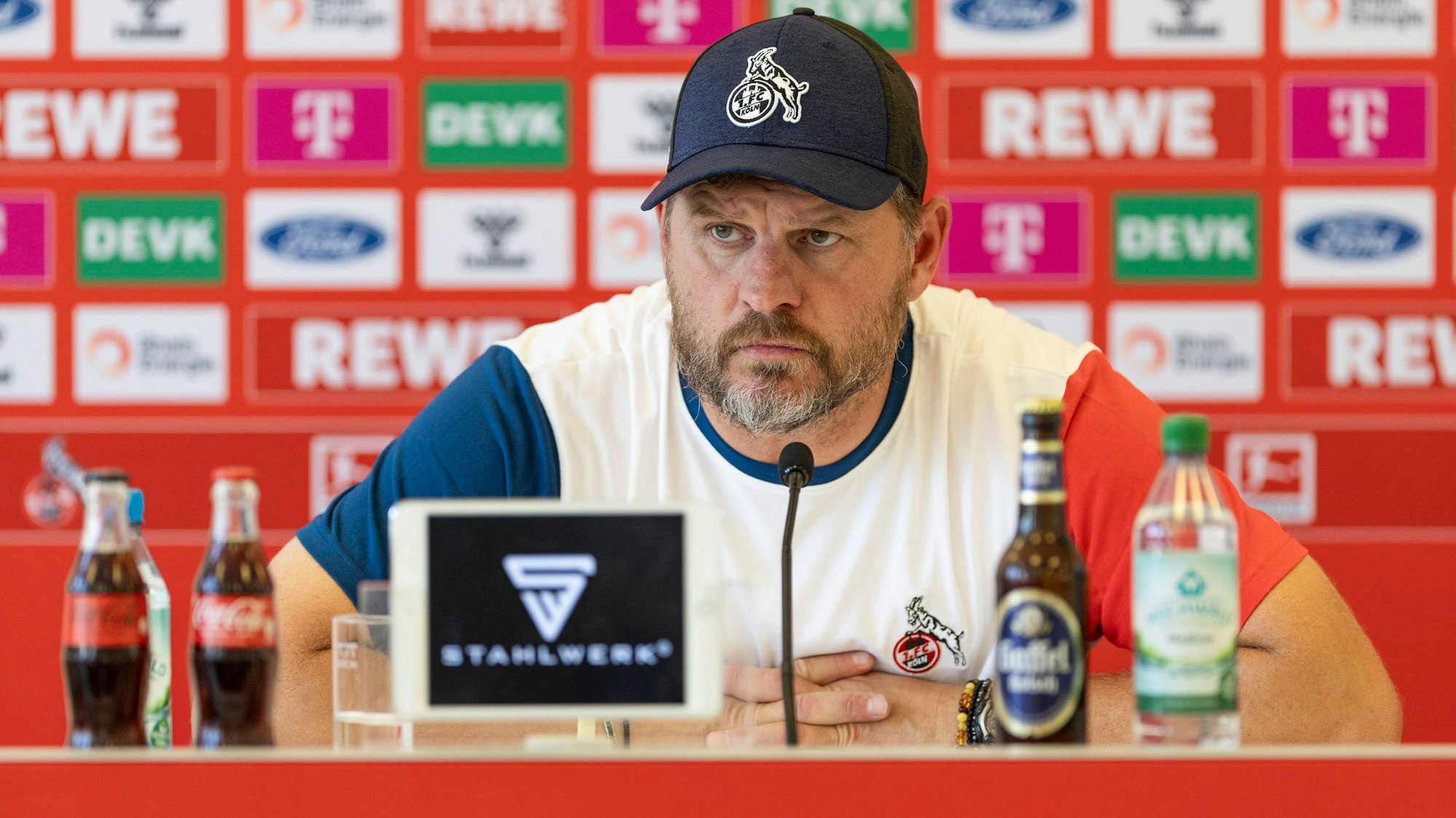 Pressekonferenz 1. FC Koeln: Steffen Baumgart vor dem Pokalspiel gegen den VfL Osnabrueck, Geissbockheim