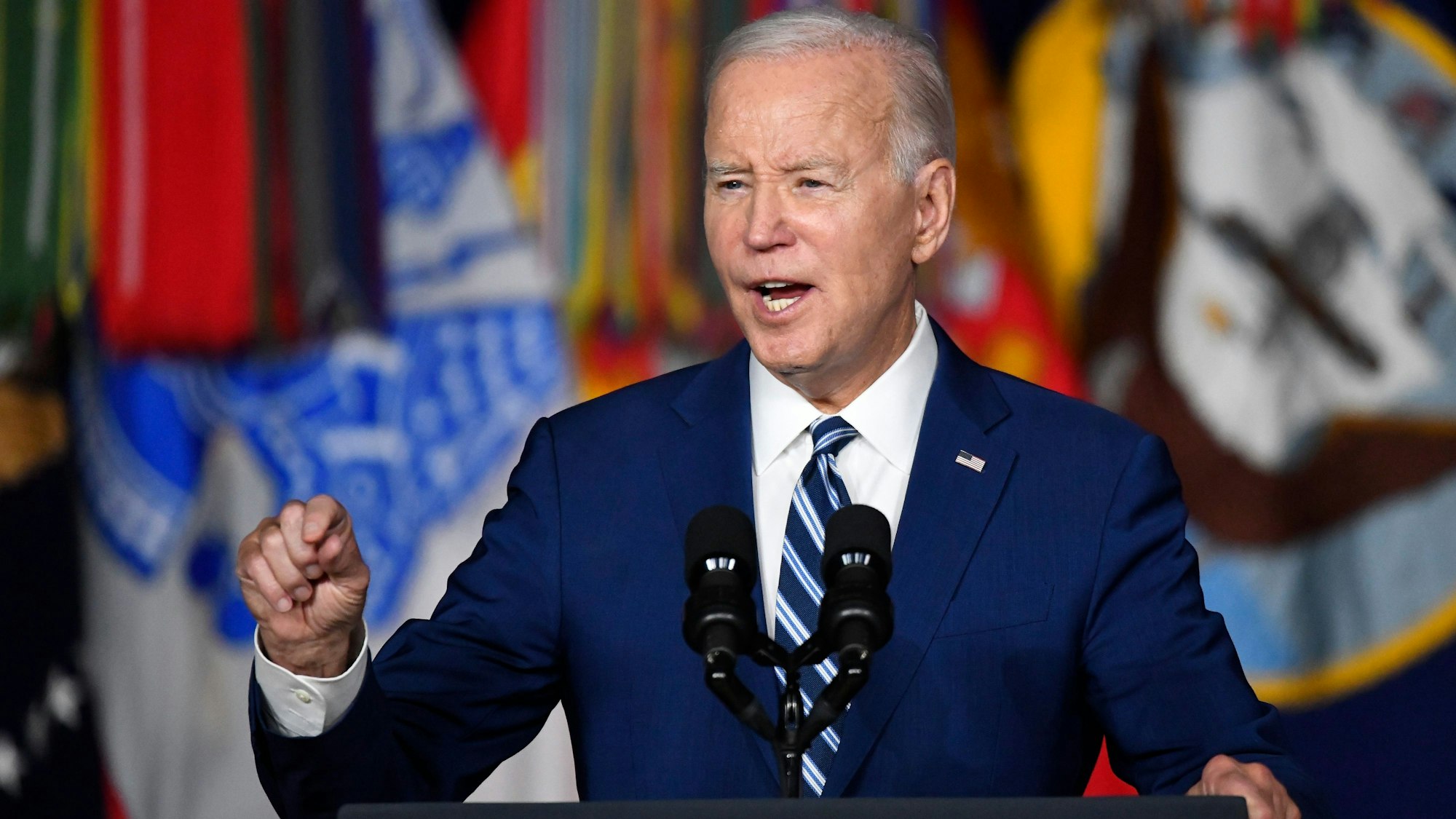 US-Präsident Joe Biden während einer Rede.