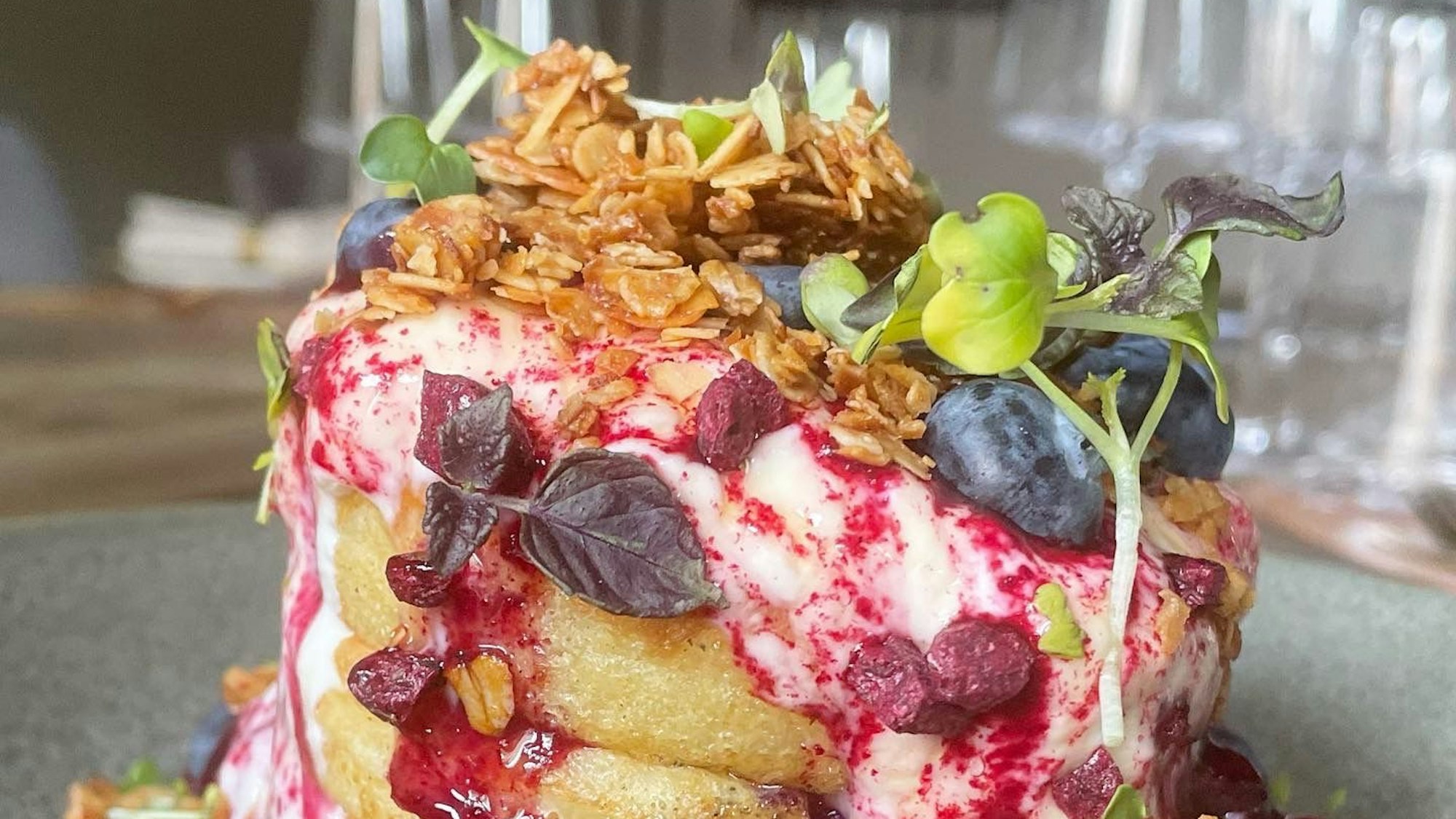 Schon morgens können die Gäste des Mood in Pulheim modern inspirierte und kreativ präsentierte Speisen genießen.