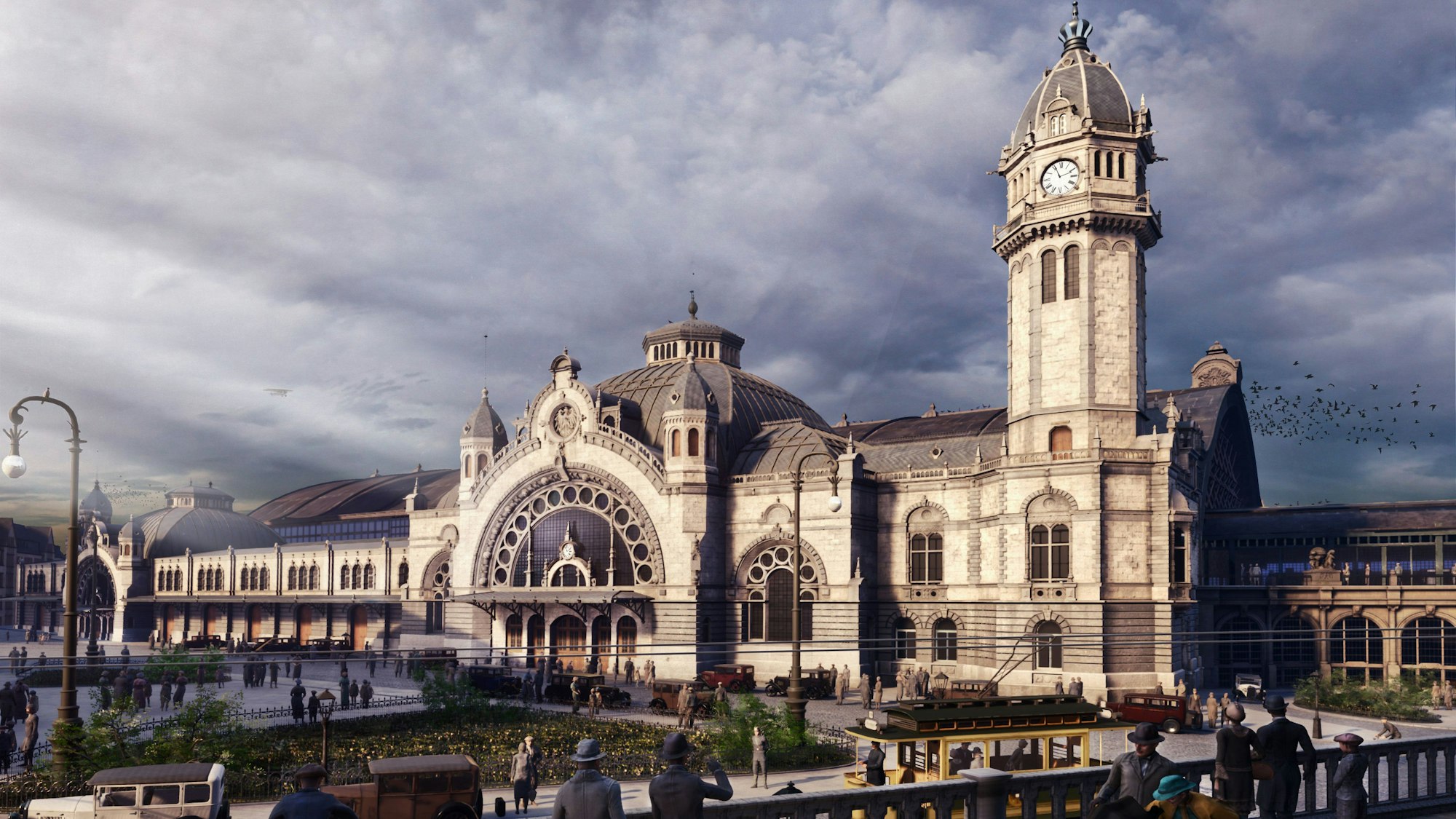 So sah der Kölner Hauptbahnhof um 1926 aus.