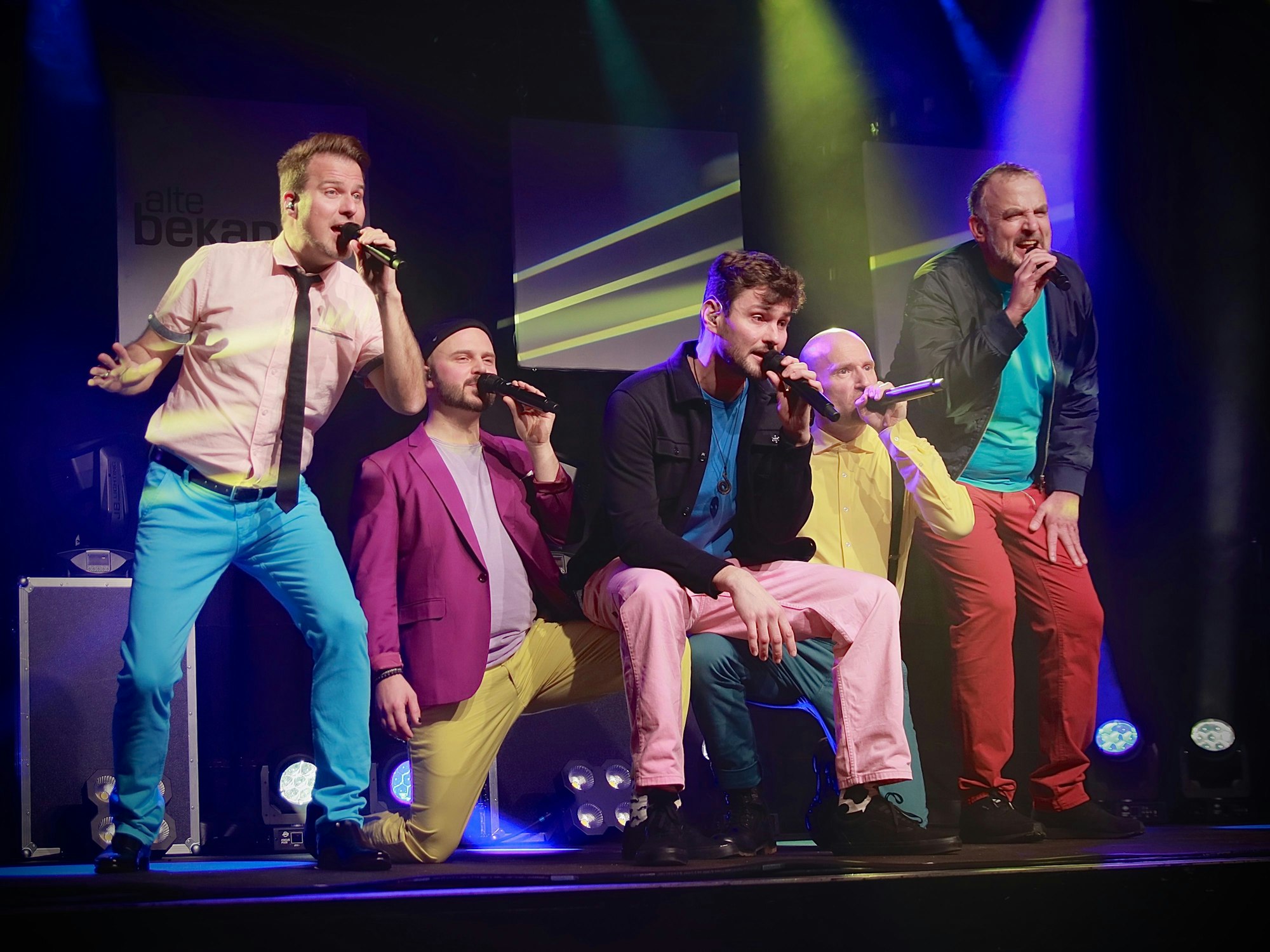 Die A capella Band Alte Bekannte mit Kölner Sänger Daniel „Dän“ Dickopf.