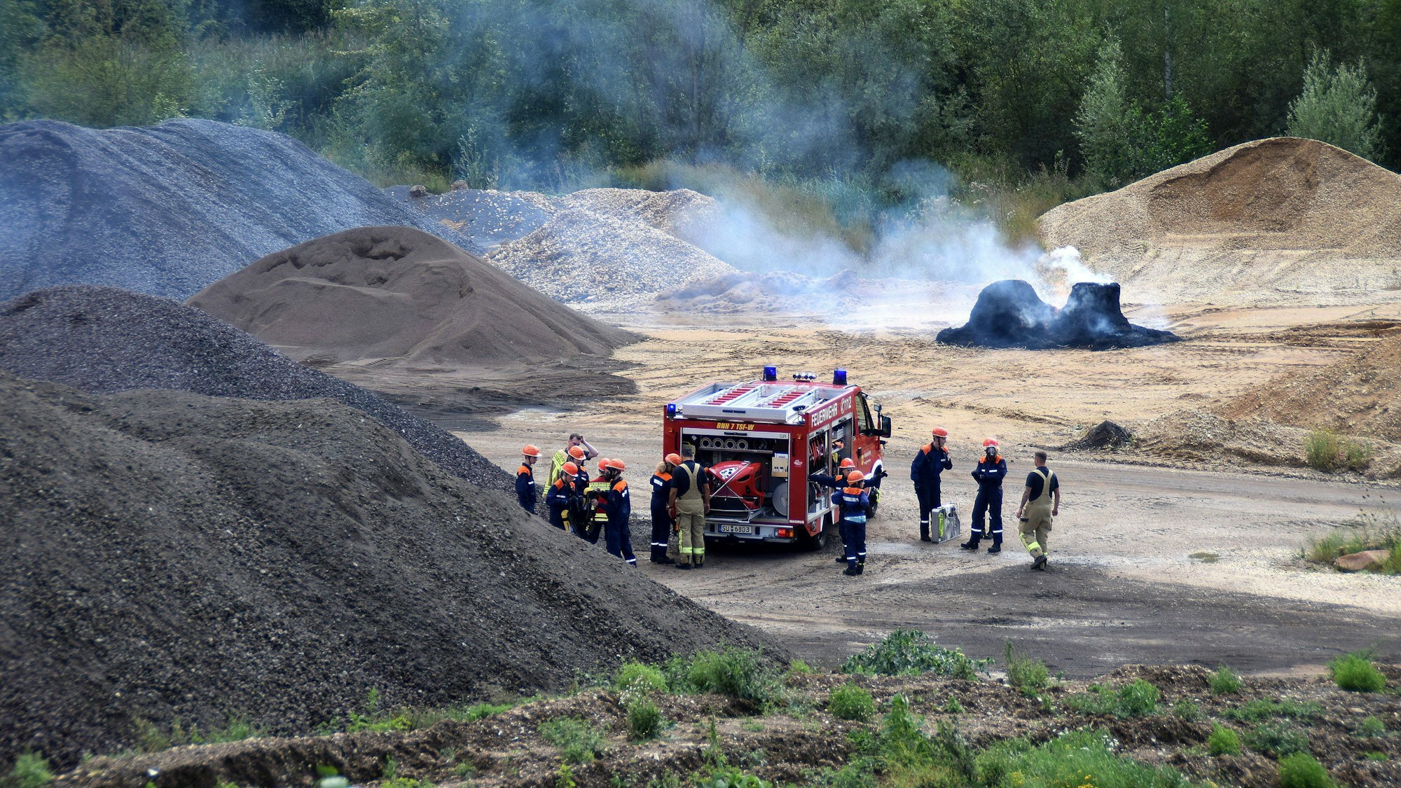 Simuliert wurde die Übung unter echten Bedingungen: Wo es hinging und was sie vor Ort erwarten sollte, wussten die Mädchen und Jungen nicht.