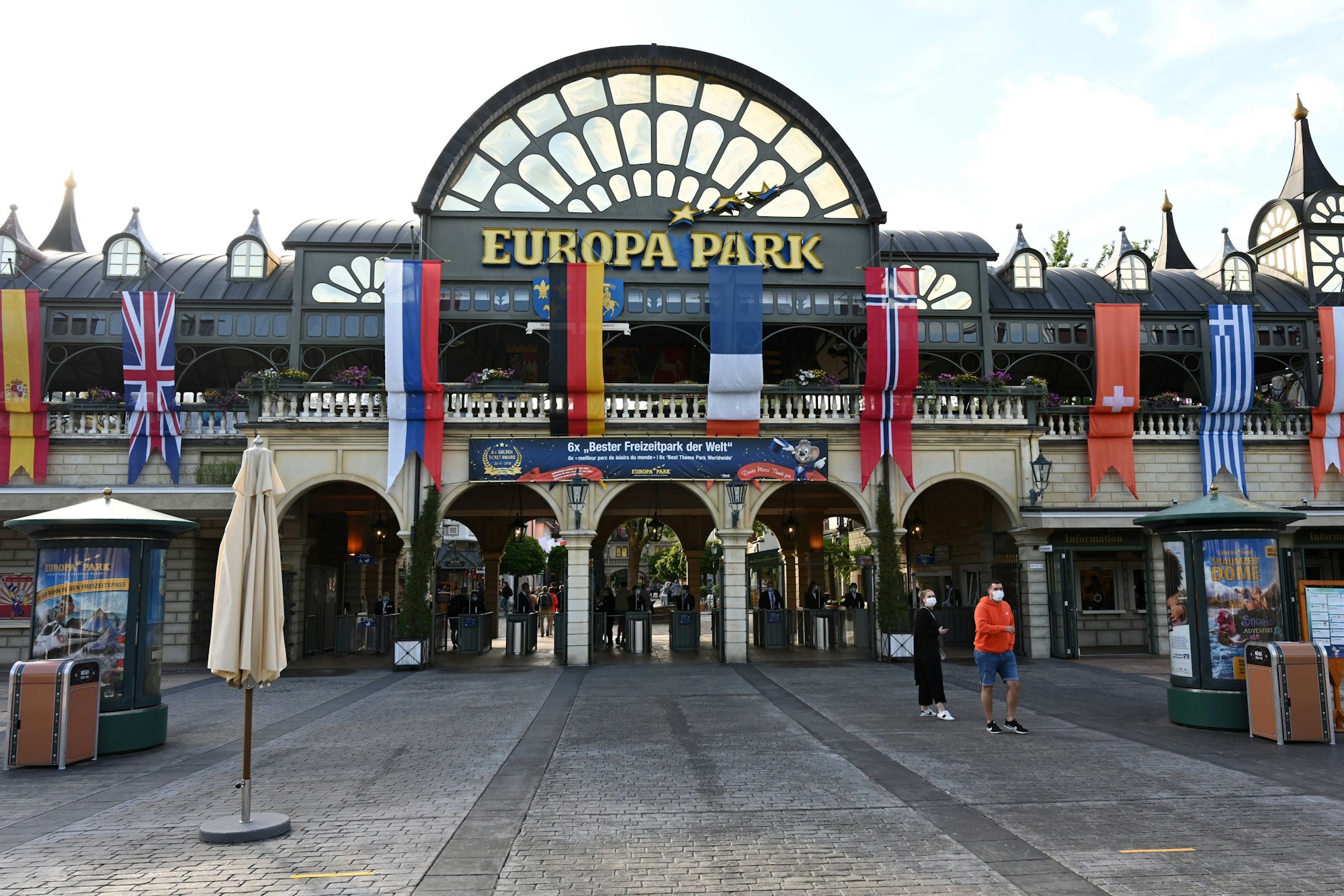 Der Europa-Park in Rust, Baden-Württemberg.