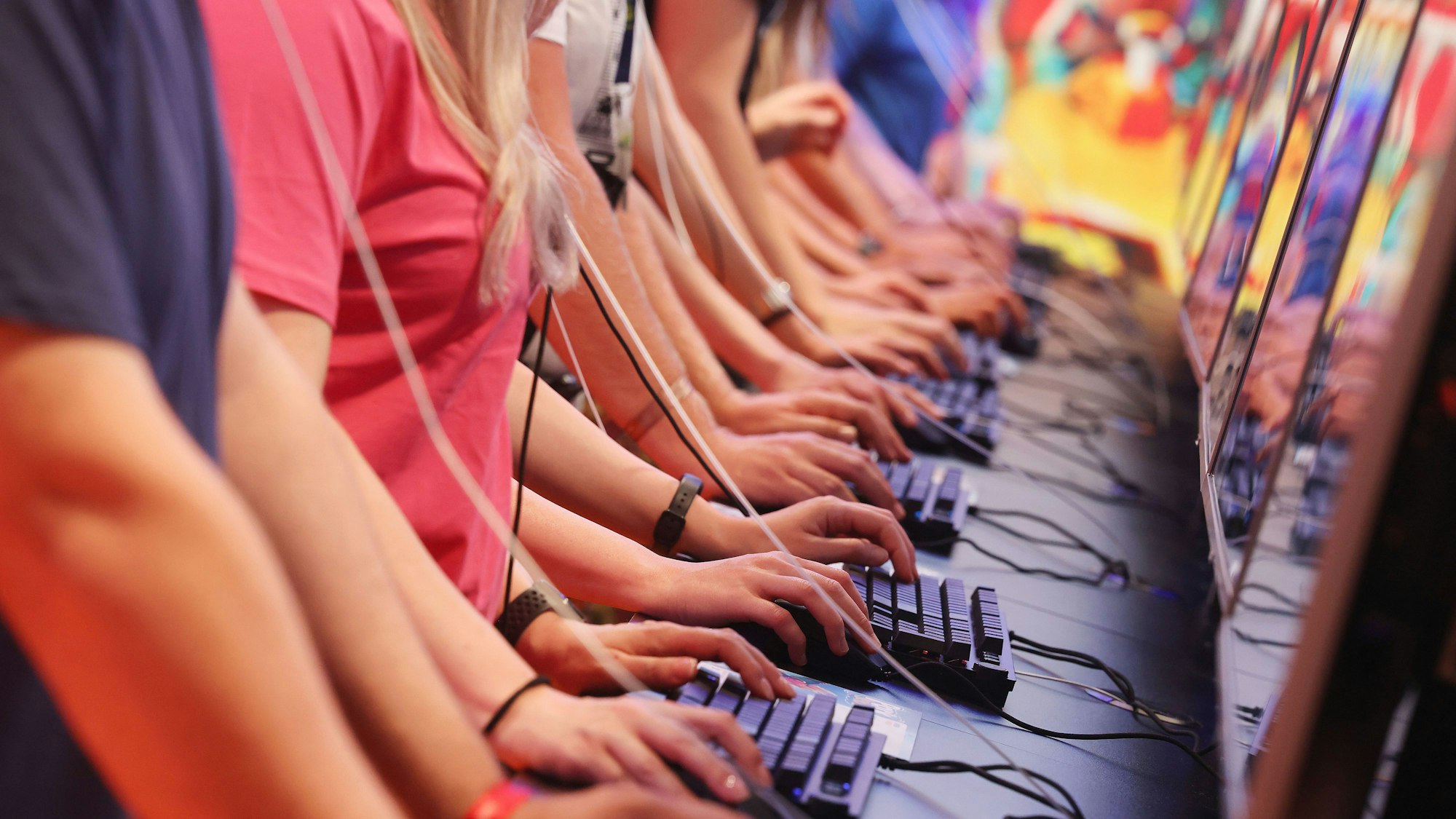 Das Testen neuer Spiele ist stets ein wichtiger Bestanteil des Programms bei der Spiele-Messe.