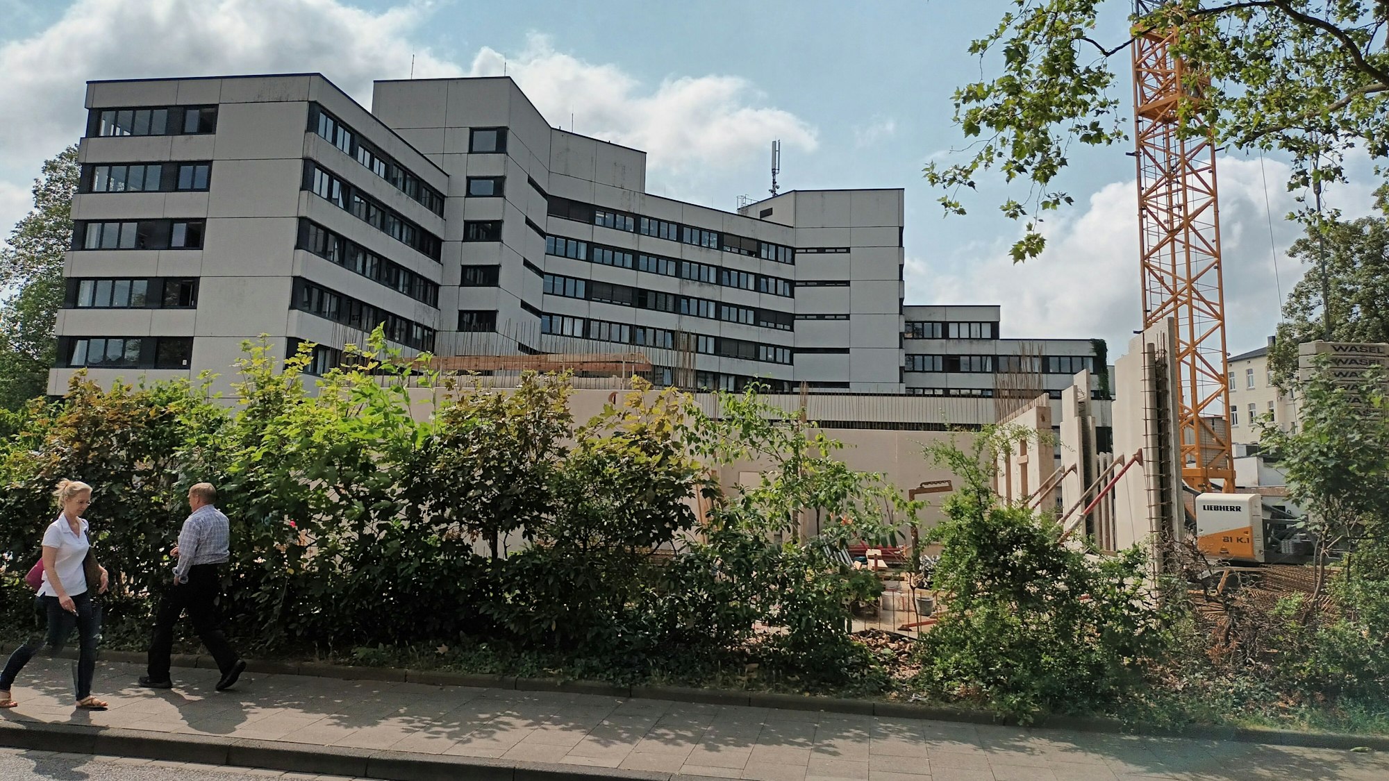 Baustelle am Siegburger Amtsgericht.