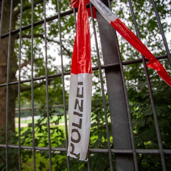 Polizeiabsperrung. Symbolfoto