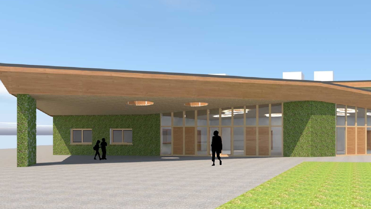 Eine Visualisierung zeigt das künftige Quartierszentrum am Menzenberg in Bad Honnef.