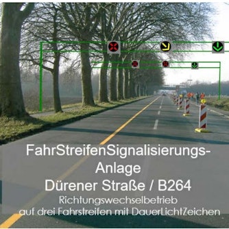 Fahrstreifenschema