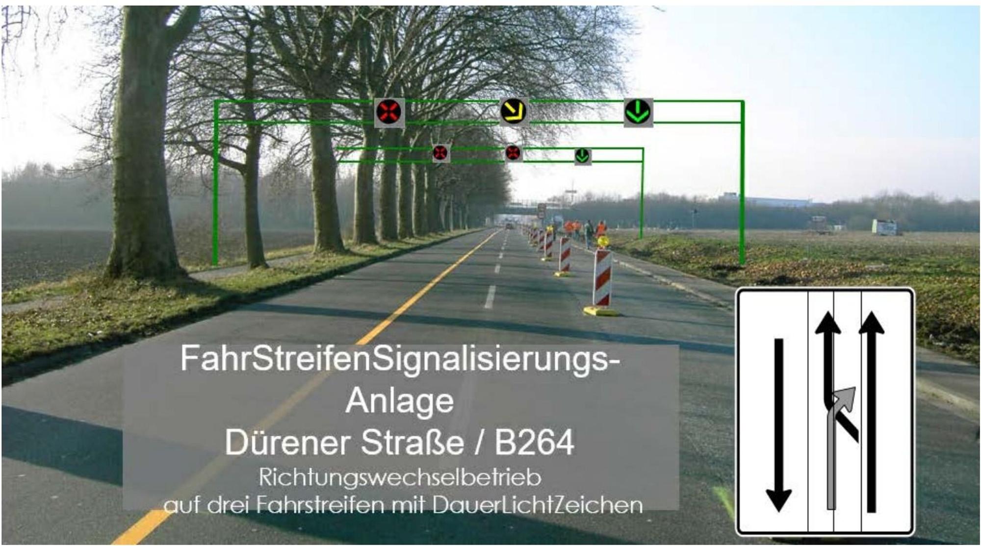 Fahrstreifenschema