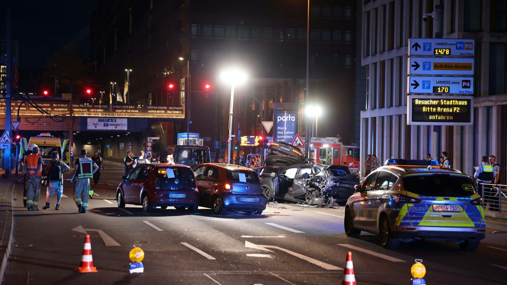 Die Polizei hatte den Bereich weiträumig abgesperrt.