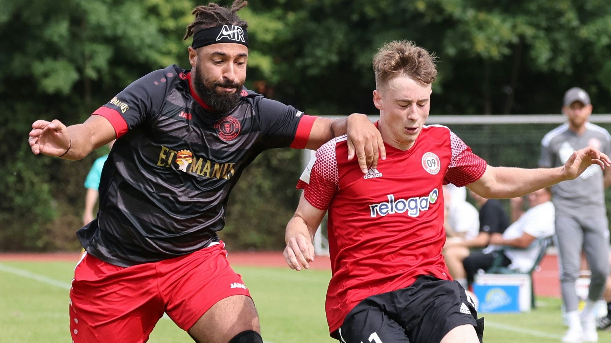 Tristan Arndt im Zweikampf