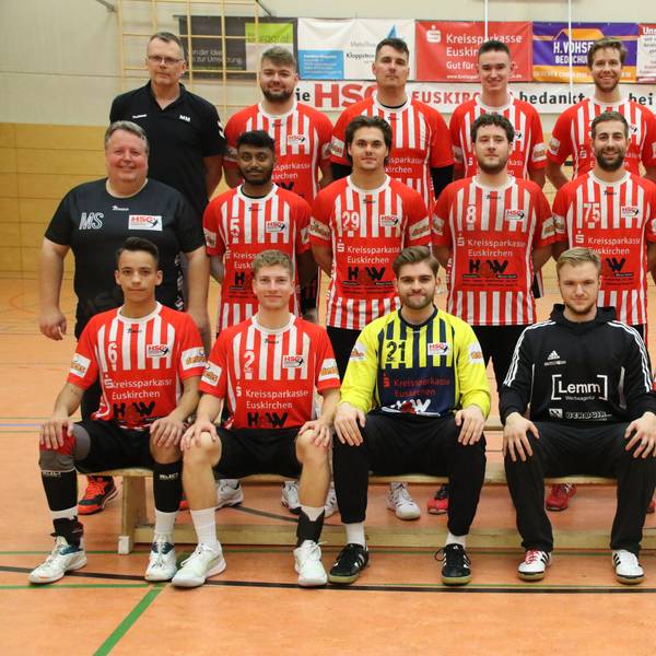 Das Bild zeigt die Landesliga-Handballer der HSG Euskirchen.
