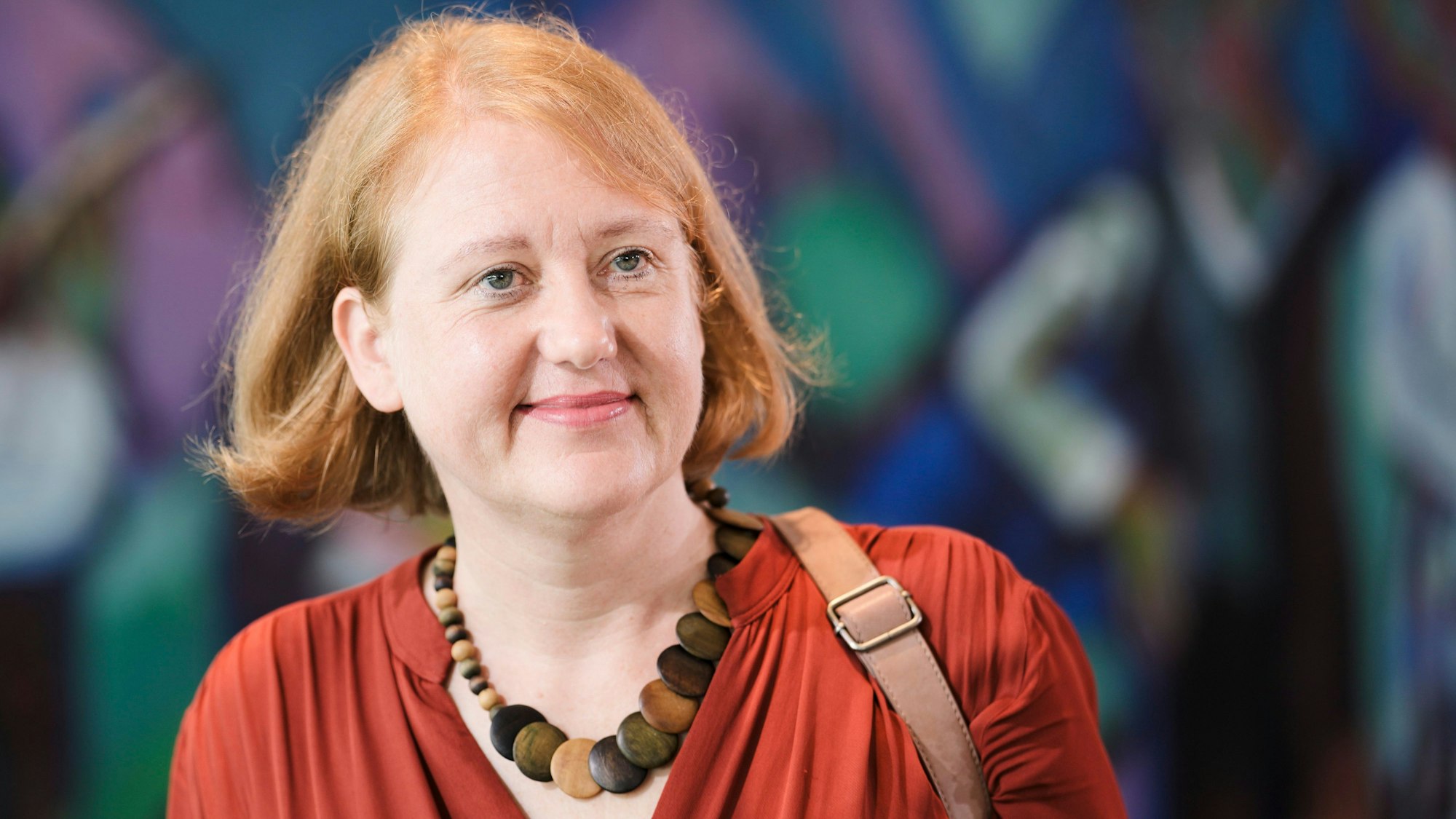 Familienministerin Lisa Paus (Grüne) vor dem Kanzleramt in Berlin. (Archivbild)