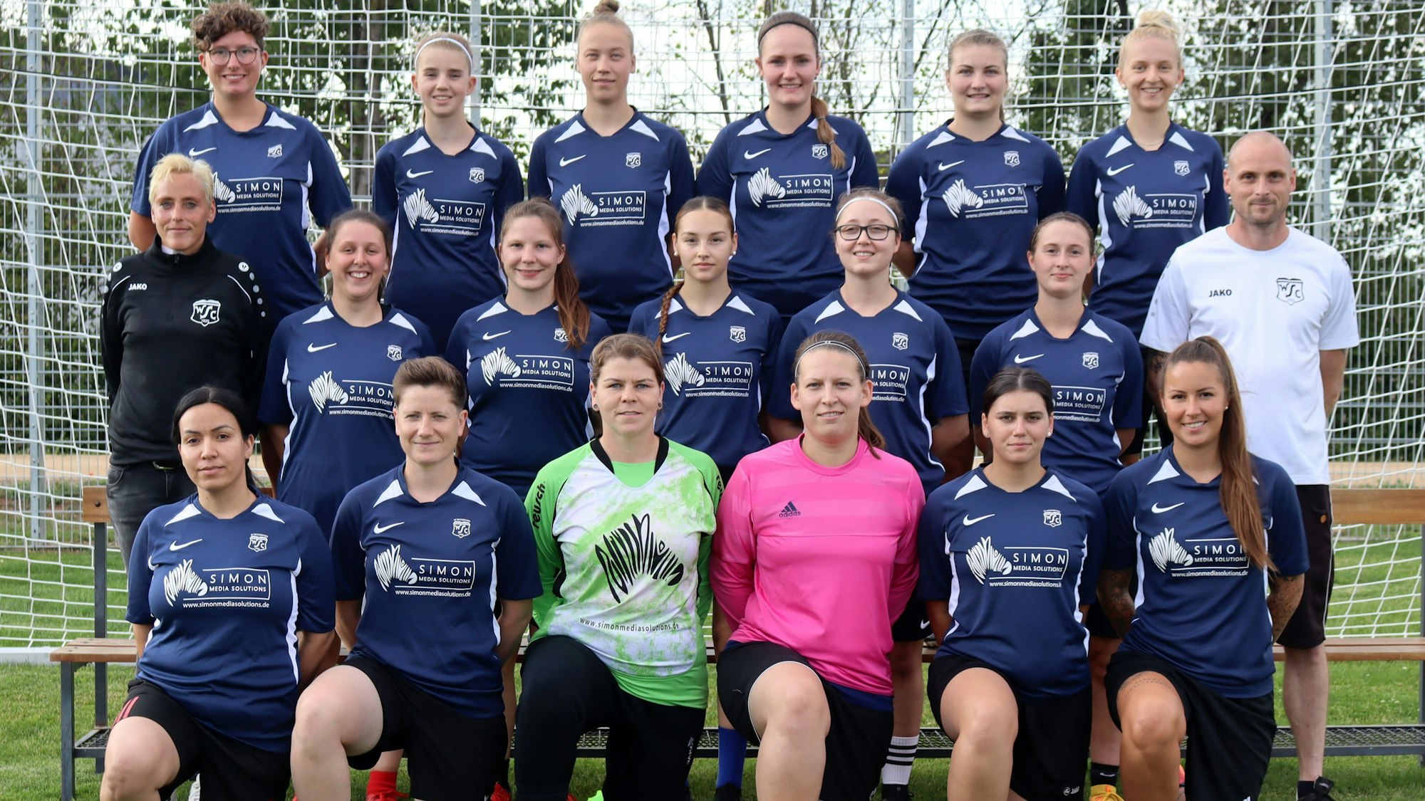 Das Bild zeigt die Frauenmannschaft des SC Wißkirchen in der Saison 2023/24.