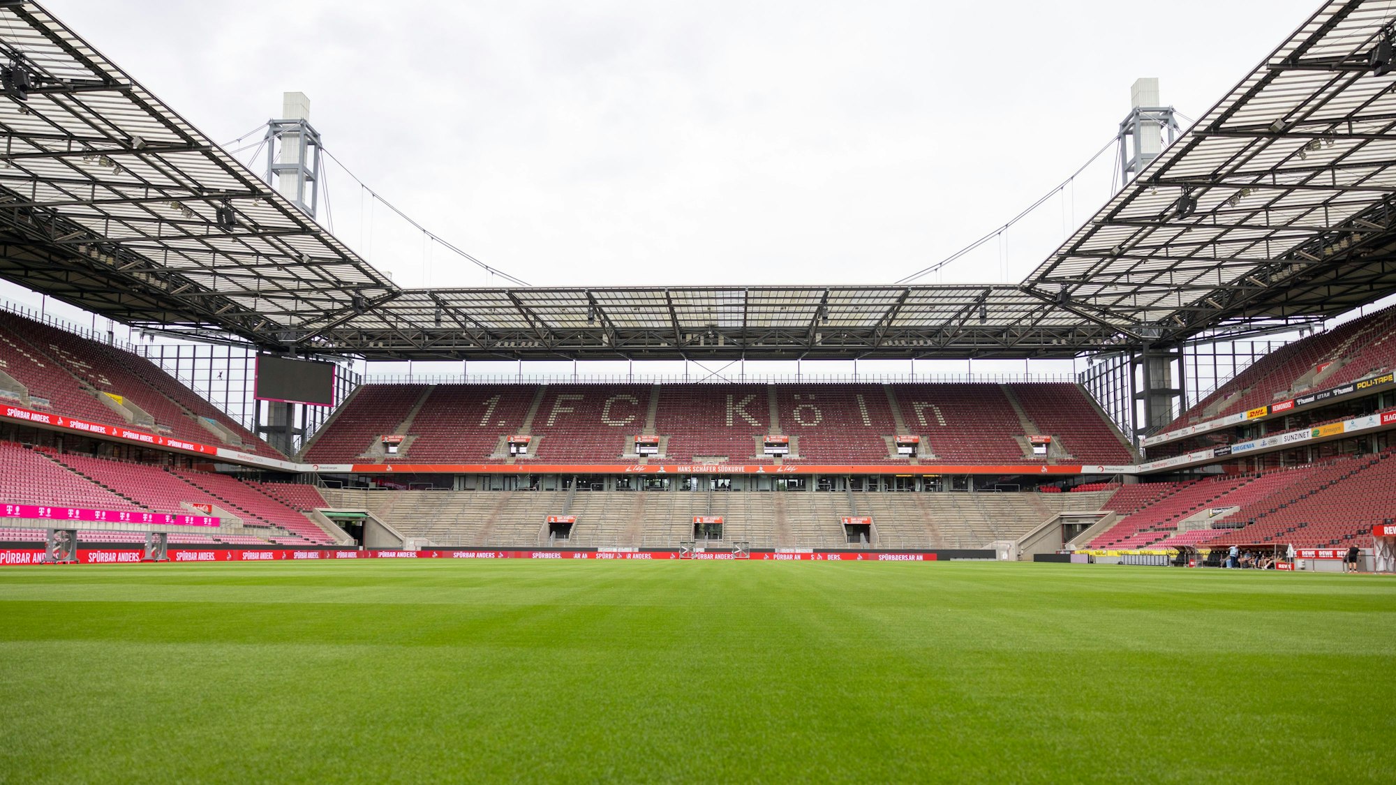 Zur neuen Spielzeit ist auch ein neuer Rasen im Rheinenergie-Stadion verlegt worden. Das Spiel gegen Hamburg ist ausverkauft.