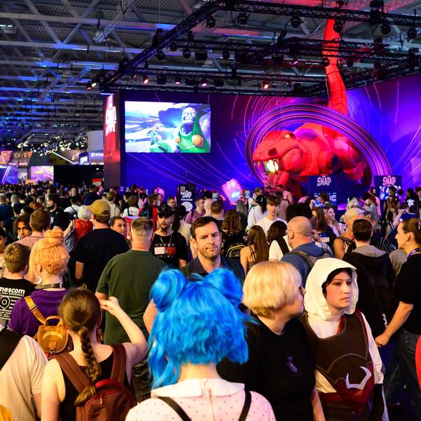 Eine Menschenmenge auf der Gamescom