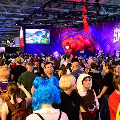 Eine Menschenmenge auf der Gamescom
