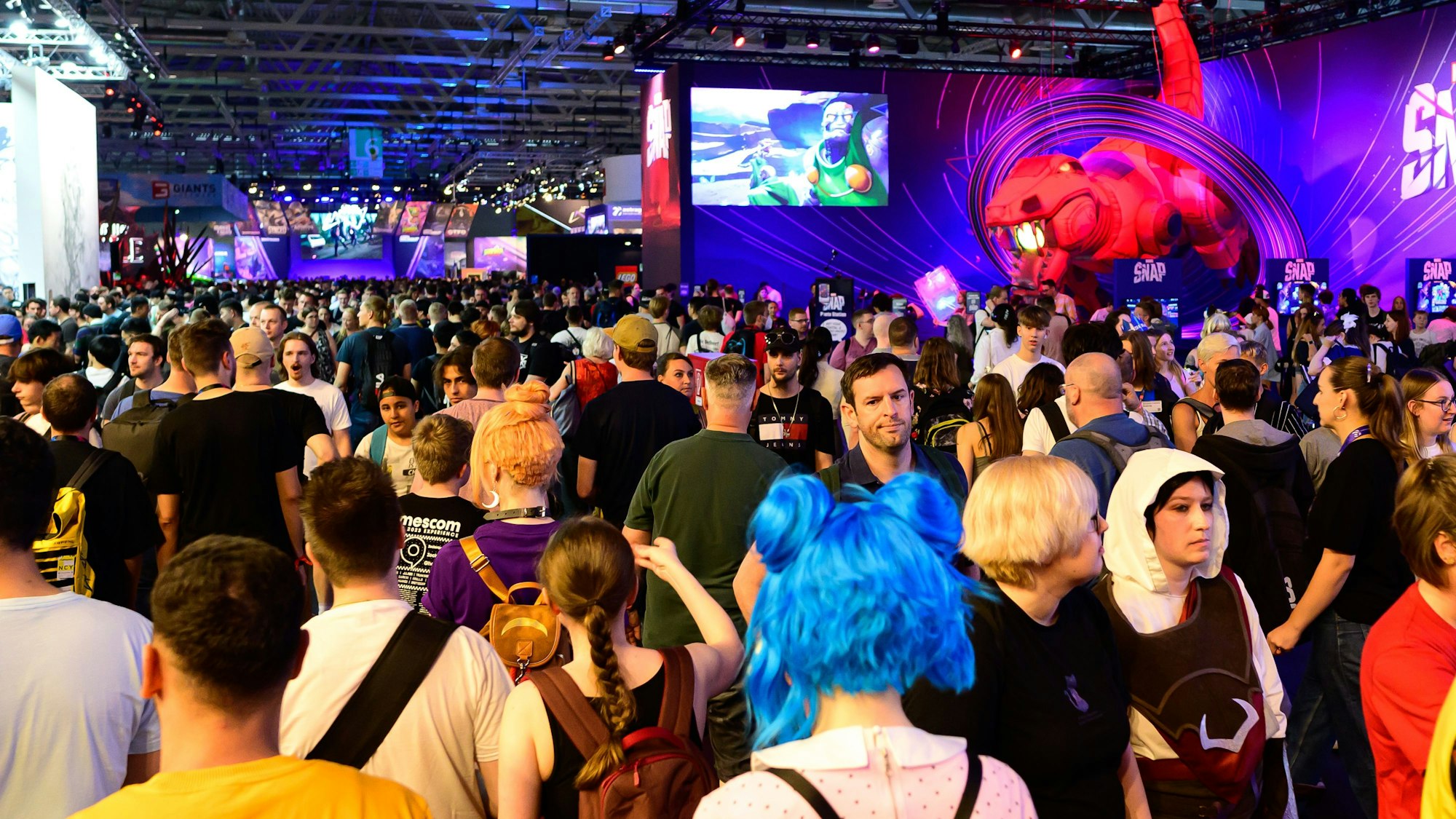 Eine Menschenmenge auf der Gamescom