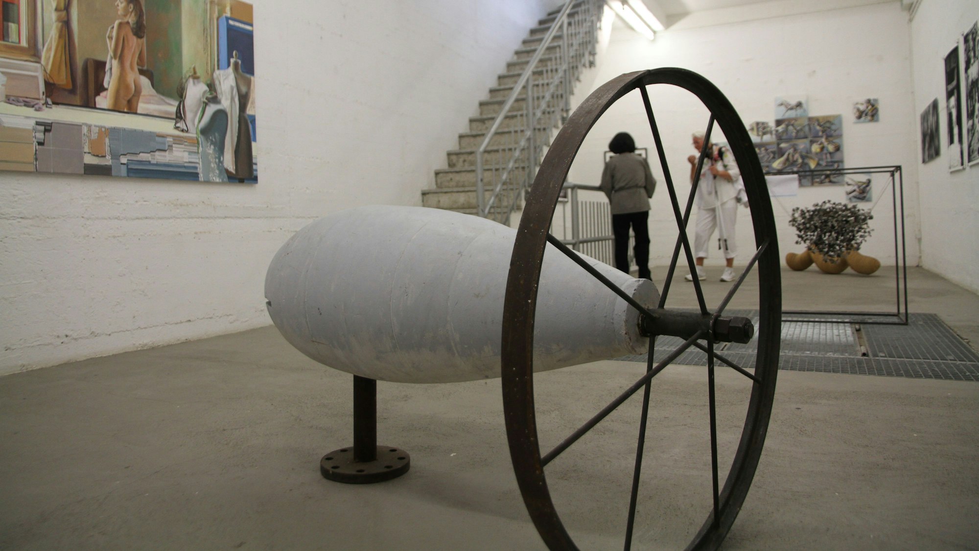 Mitgliederausstellung des Kunstvereins für den Rhein-Sieg-Kreis im Pumpwerk, Objekt von Norman Junge