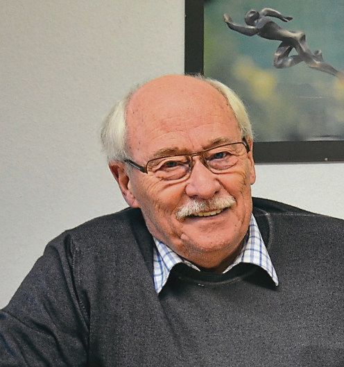 Das Foto zeigt Harald Dudzus. Der Vorsitzende des Kreissportbunds ist am 24. August 2023 80 Jahre alt geworden.