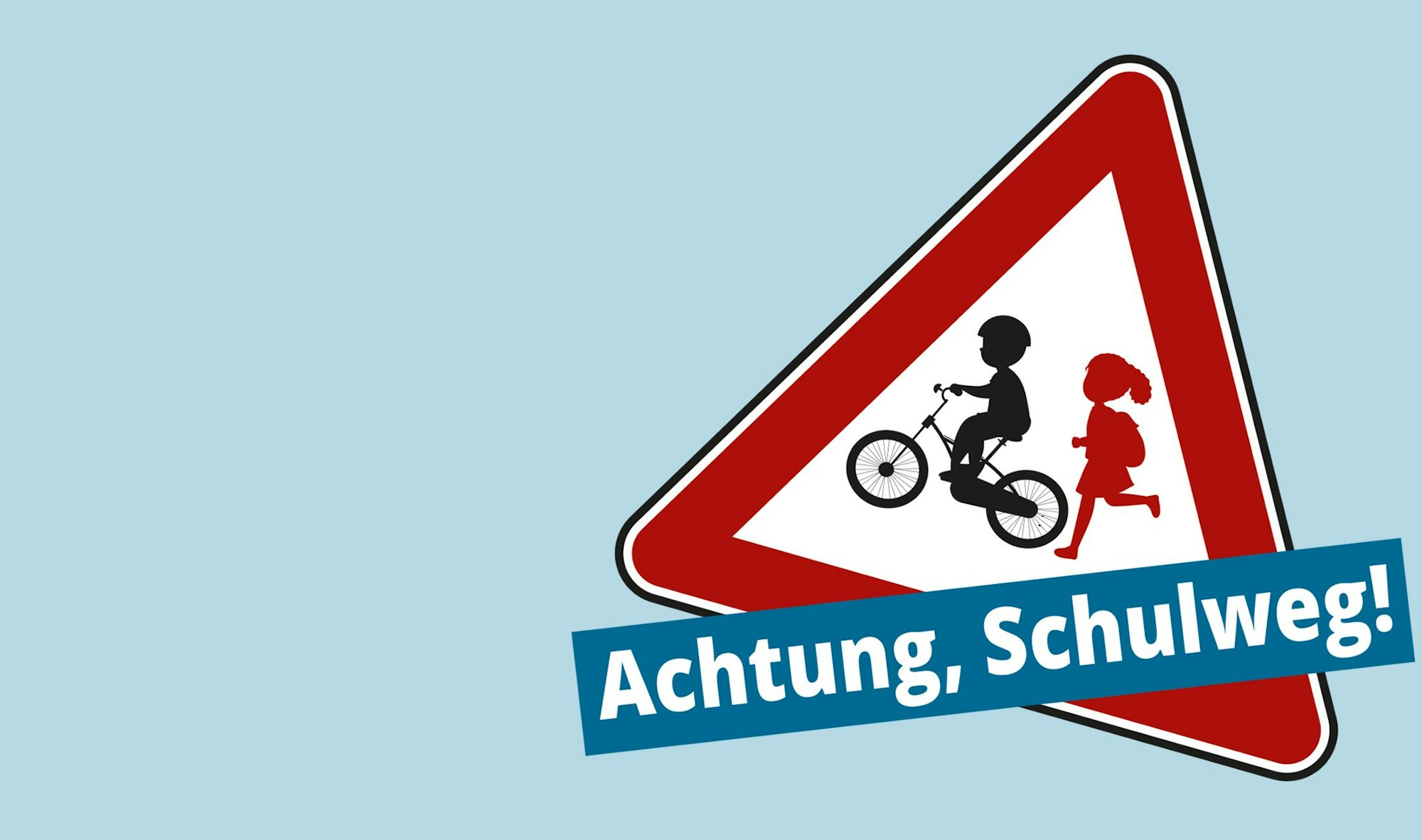 „Achtung, Schulweg!“ - Vom 26. August bis 16. September sammeln wir Hinweise auf unsichere Schulwegsituationen.