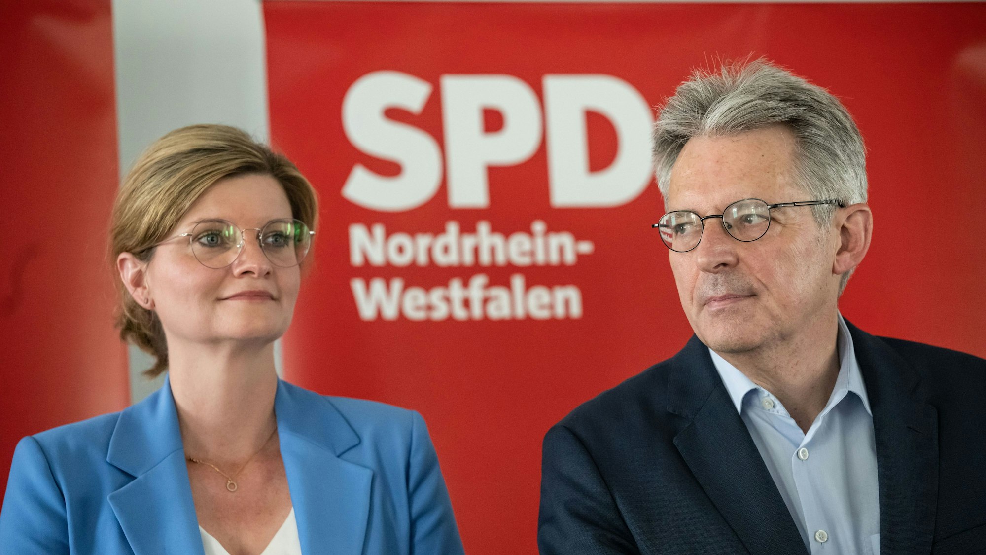 Sarah Philipp, Duisburger Landtagsabgeordnete und Achim Post, Vorsitzender der NRW-Landesgruppe im Bundestag.