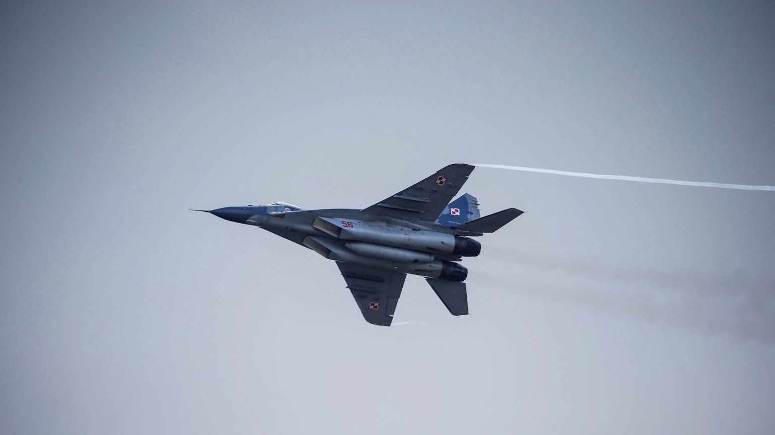 Ein MiG-29-Kampfjet der polnischen Luftwaffe. (Archivbild)