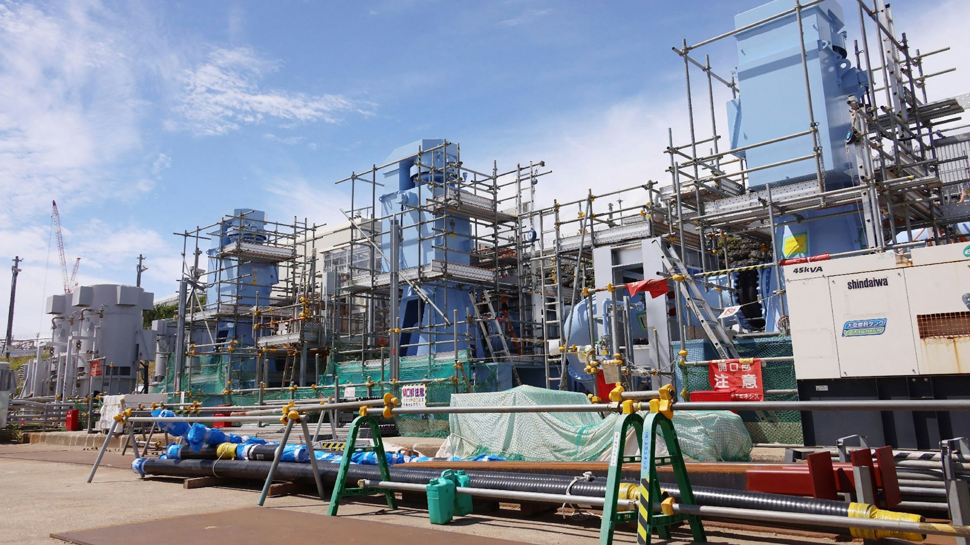 Das Meerwasser zur Verdünnung des aufbereiteten Wassers wird in bestimmten Anlagen hochgepumpt.