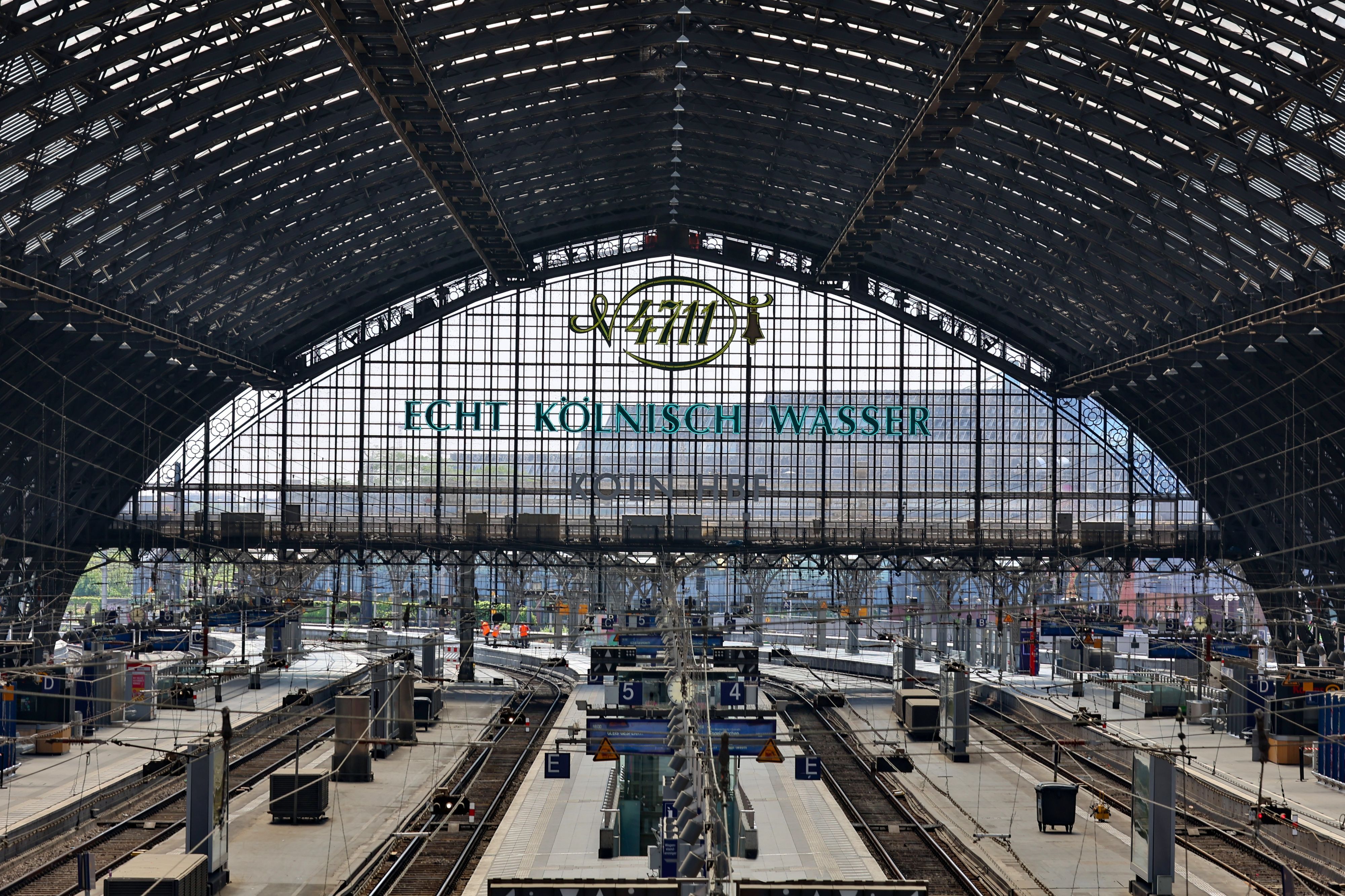 Blick auf den Kölner Hauptbahnhof