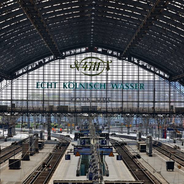 Blick auf den Kölner Hauptbahnhof