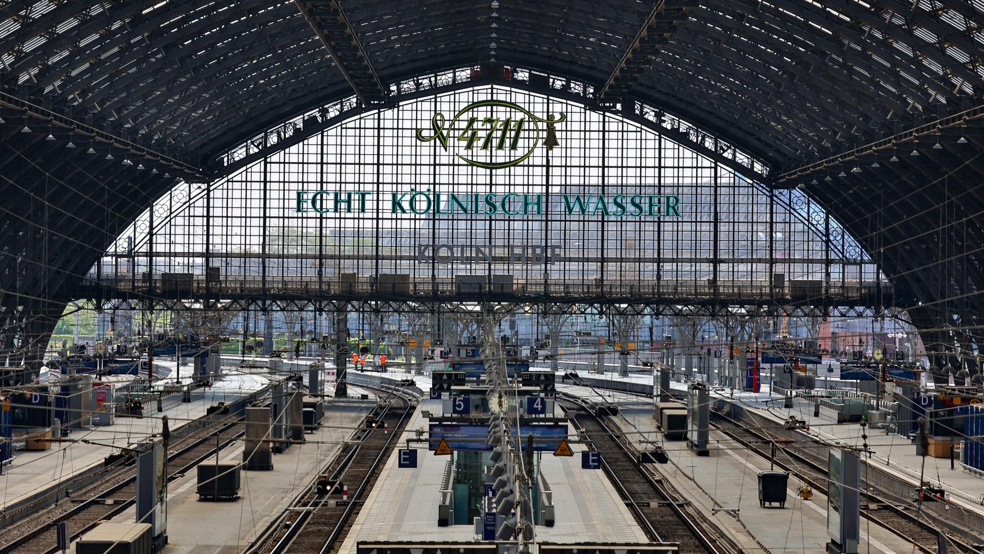 Blick auf den Kölner Hauptbahnhof