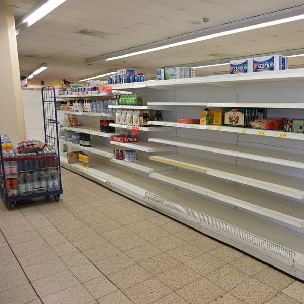 Das Foto zeigt den kleinen Edeka-Markt kurz vor der Schließung im Sommer 2023