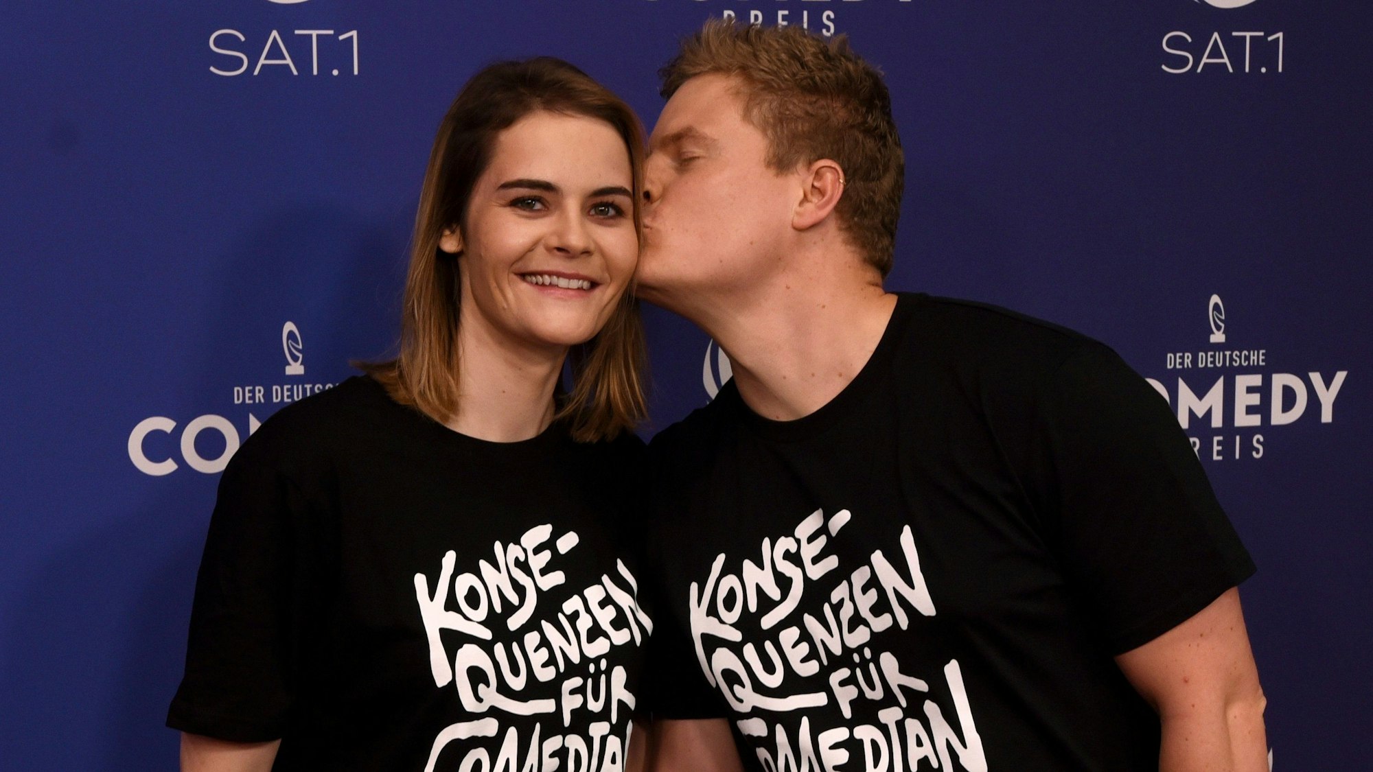 Comedy Preis Verleihung in der Kölner Schanzenstraße.
Hazel Brugger und Thomas Spitzer