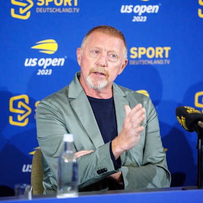 08.08.2023, Bayern, München: Tennis, Medienrunde mit Experten und Kommentatoren zur Übertragung der US Open 2023 in New York von Sportdeutschland.TV: