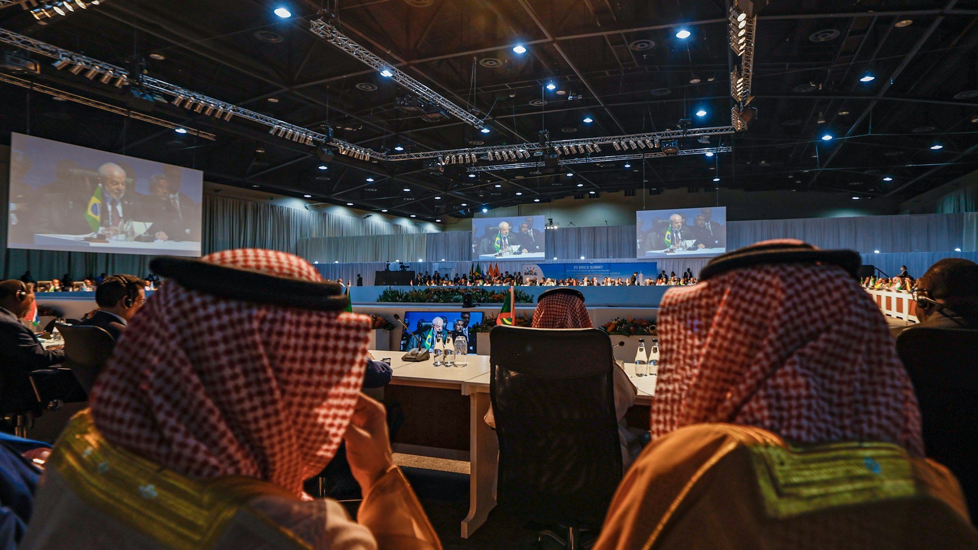 Auf dem durch das brasilianische Präsidentenamt zur Verfügung gestellten Bild sind Teilnehmer des Gipfels der Brics-Gruppe zu sehen.