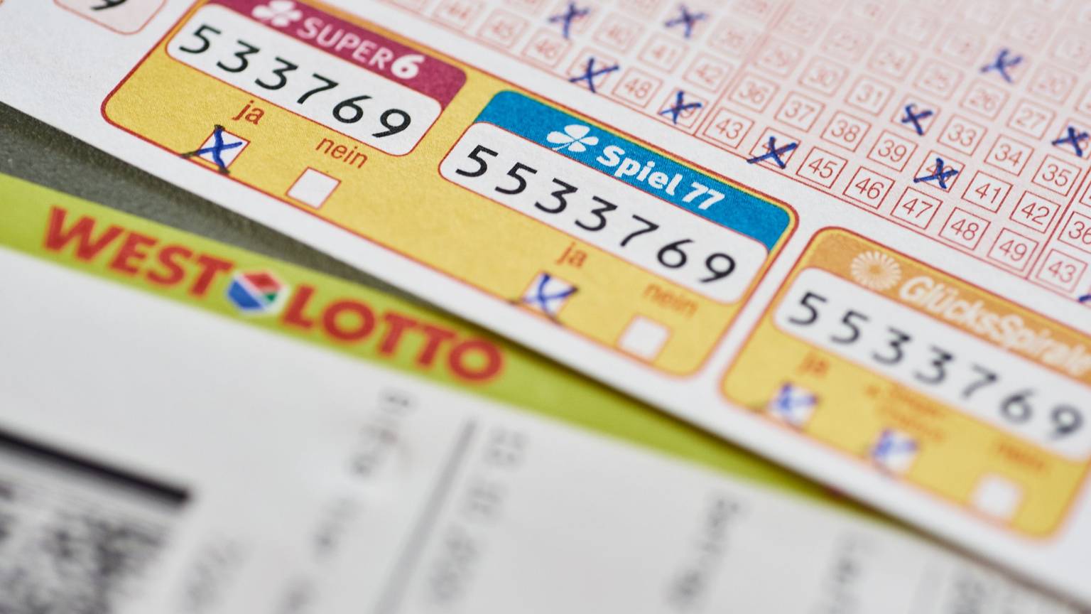 WestLotto Spielschein.