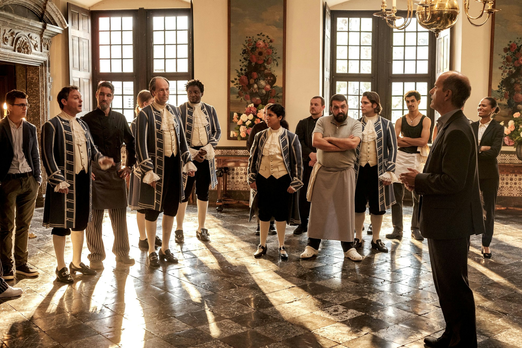 Innenaufnahme des Trauzimmers in Schloss Ehreshoven in Engelskirchen, das als Kulisse des Kinofilm „Ein Fest fürs Leben“ diente.