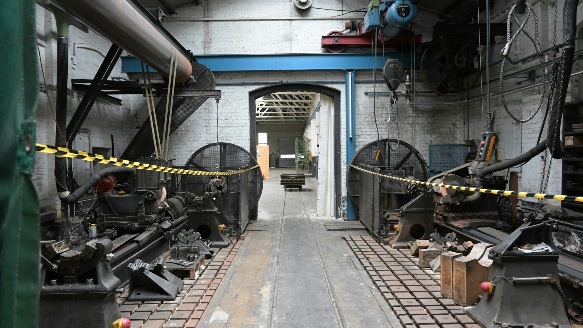 Eine alte Werkshallte auf dem Zanders-Gelände.