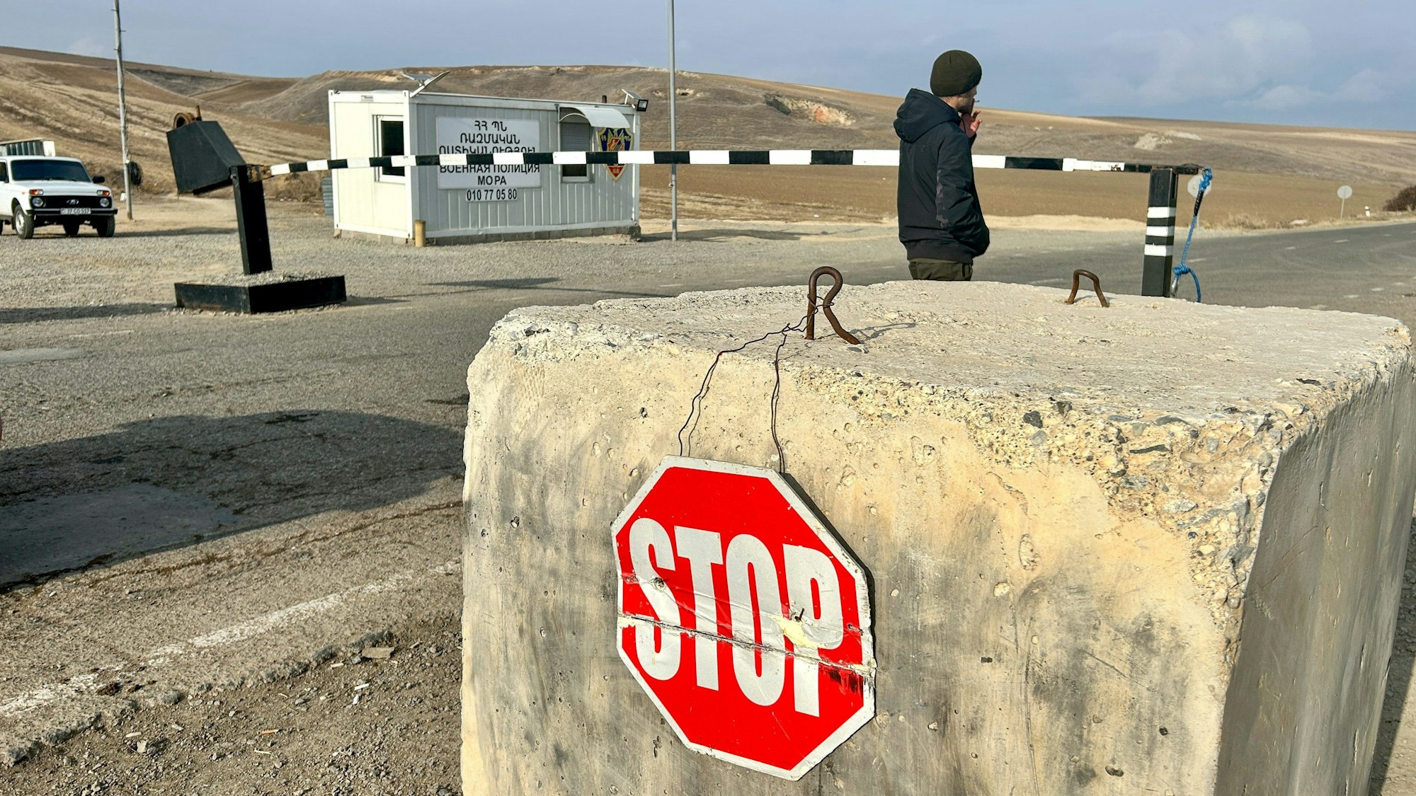 Der Latschin-Korridor, die einzige Straße, die Armenien mit Berg-Karabach verbindet, ist abgesperrt.