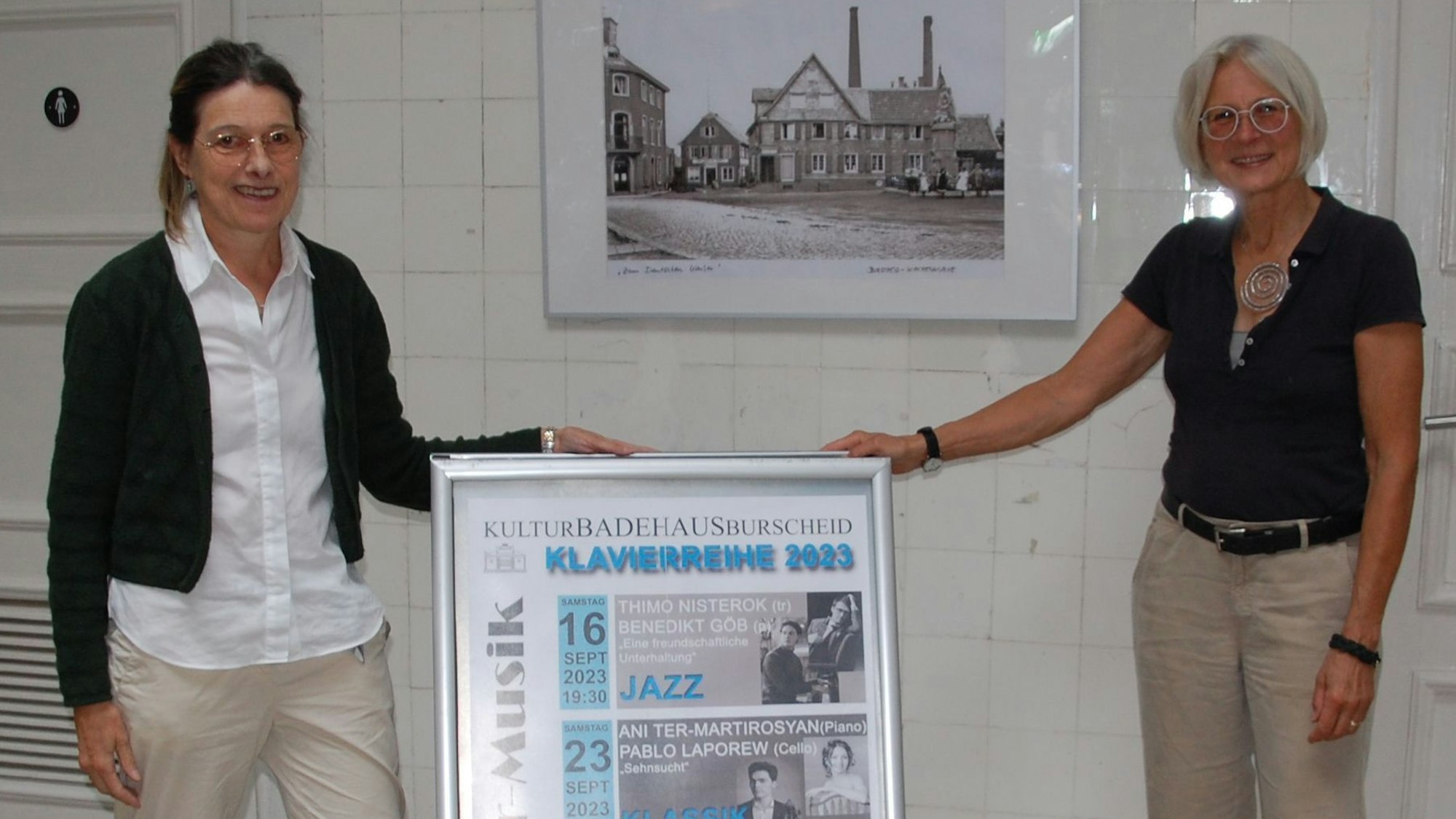 Vera Leweke und Jelle von Dryander vom Kulturverein Burscheid