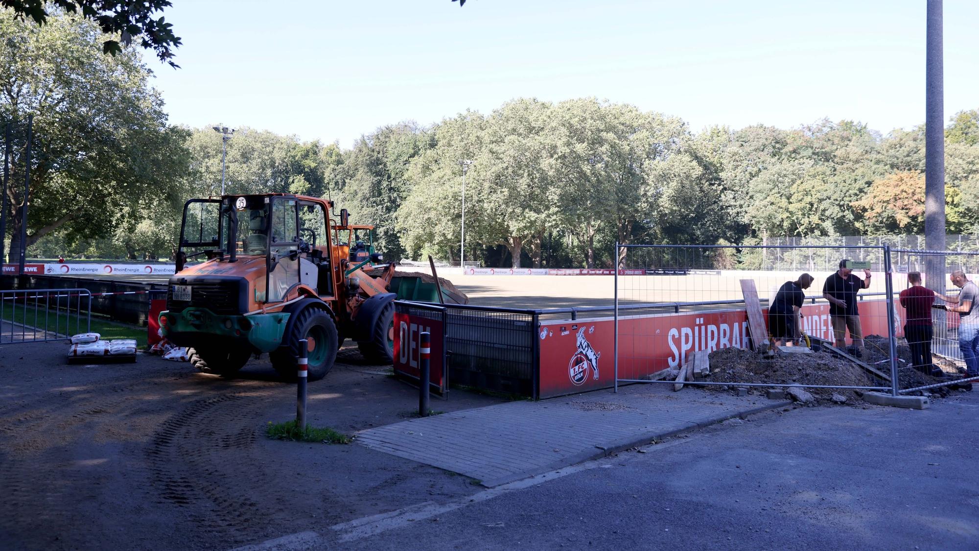 Bauarbeiten am Geißbockheim und Franz-Kremer-Stadion