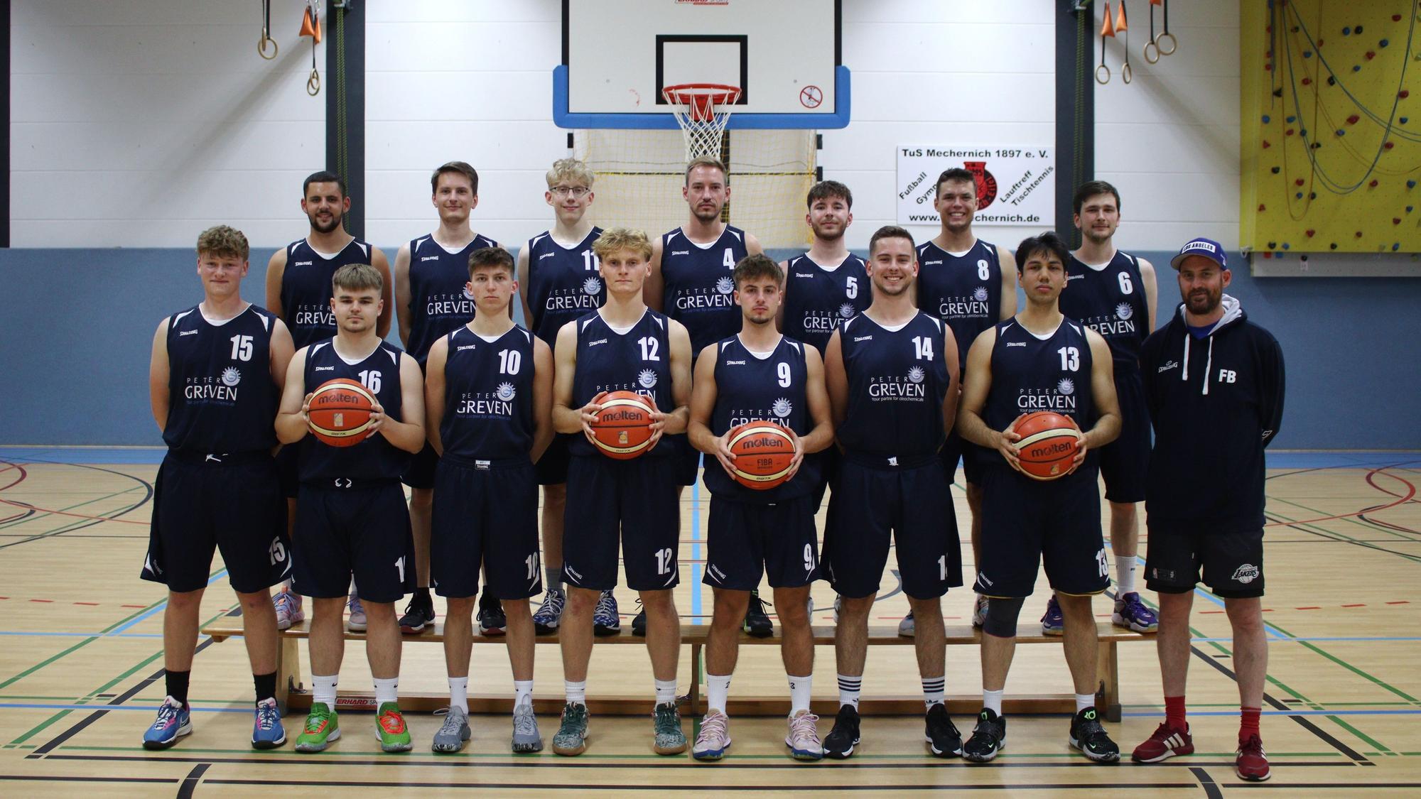 Mannschaftsfoto der ErftBaskets Bad Münstereifel