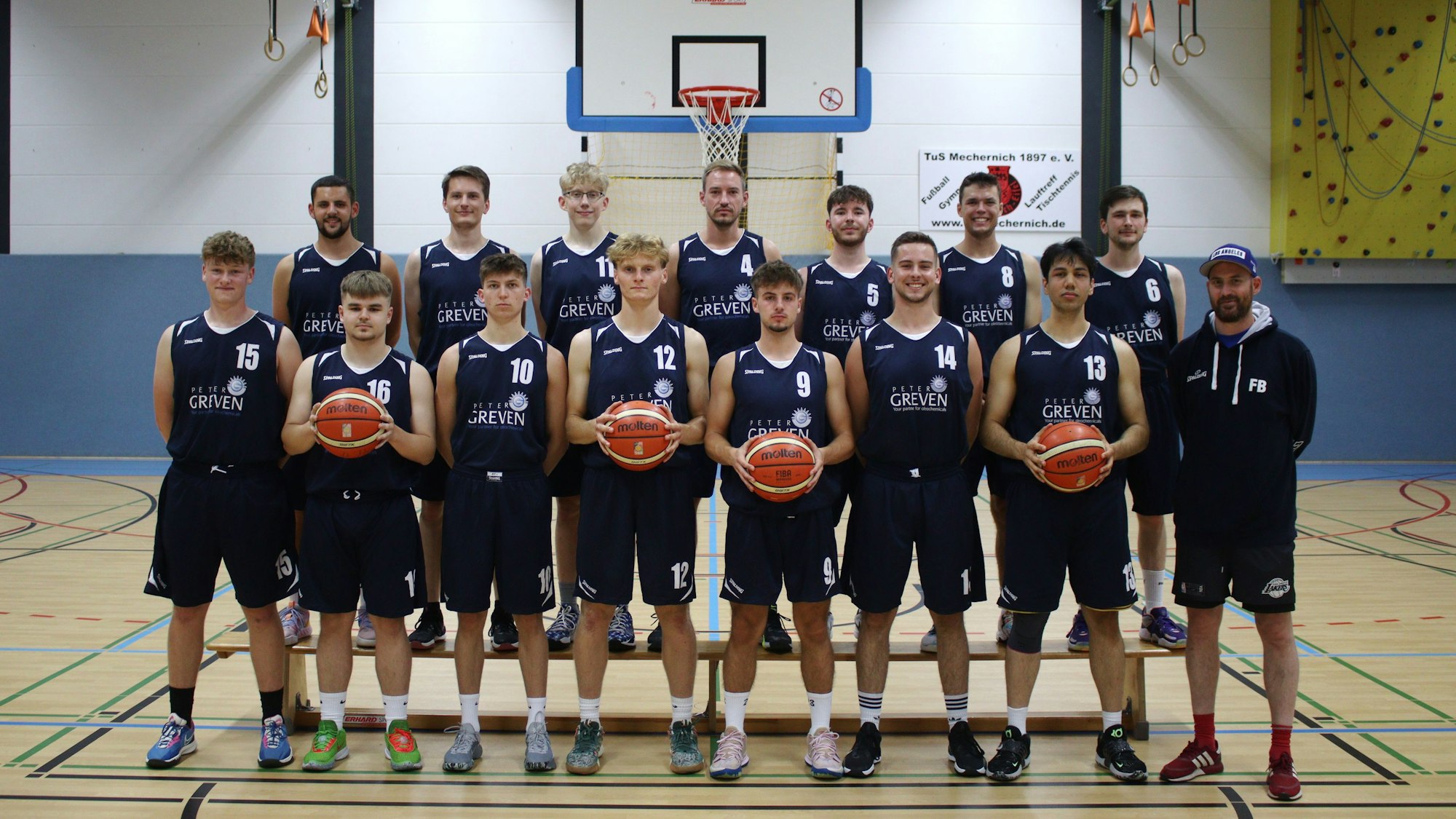 Mannschaftsfoto der ErftBaskets Bad Münstereifel