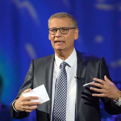 Günther Jauch moderiert in der Metropolis-Halle beim Festakt zum 30. Jahrestag der Deutschen Einheit eine Talkrunde.
