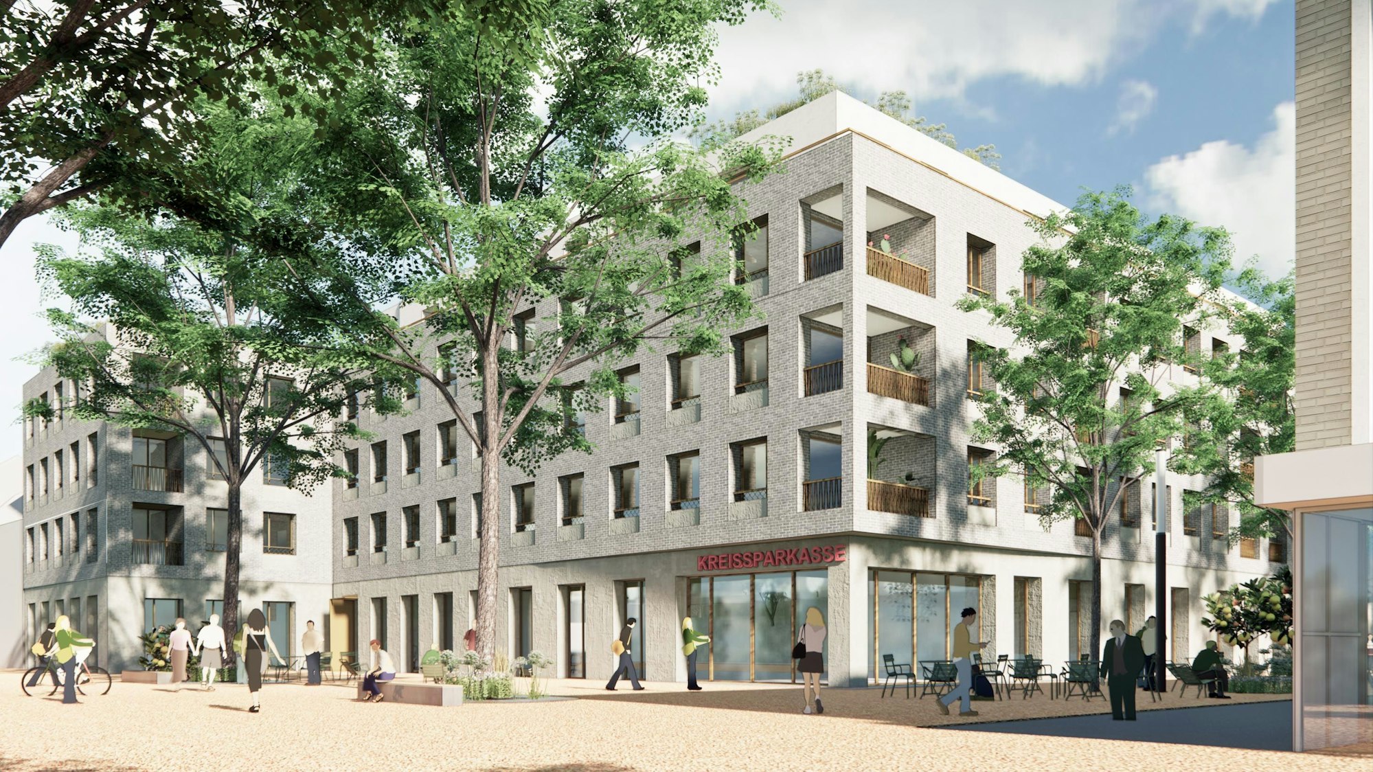 Auf dem Bild ist das geplante Gebäude zu sehen.