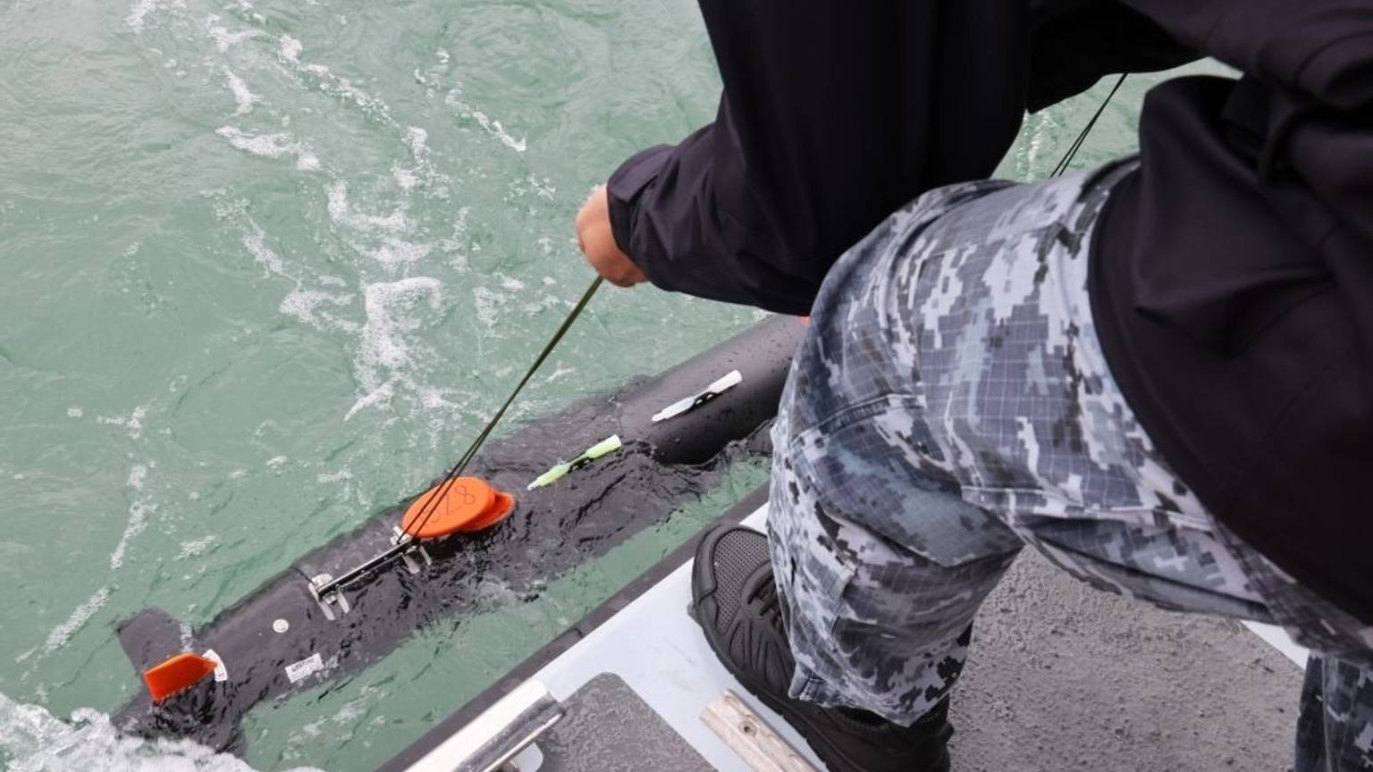 Vom britischen Verteidigungsministerium zur Verfügung gestelltes Foto einer Unterwasserdrohne.