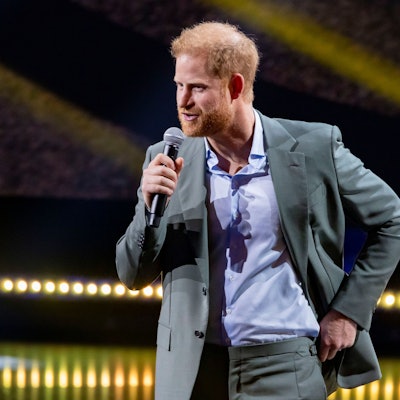 Prinz Harry spricht bei der Eröffnung der Invictus Games in Düsseldorf.
