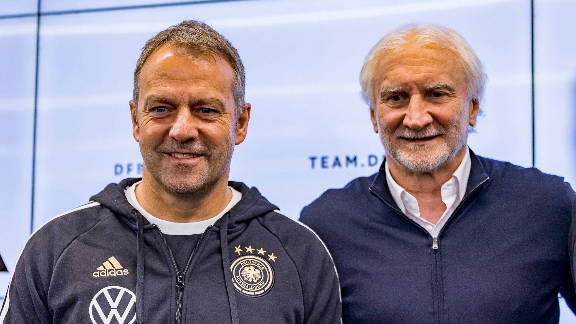 Hansi Flick und Rudi Völler