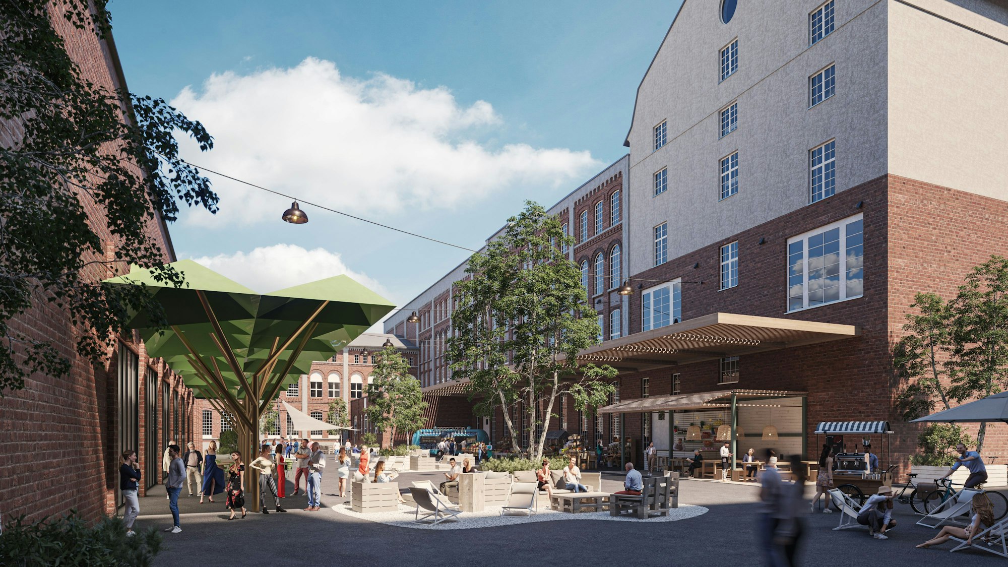 Zehn Millionen Euro soll der Umbau der ehemaligen zentralen Werkstatt auf dem Zanders-Gelände kosten.